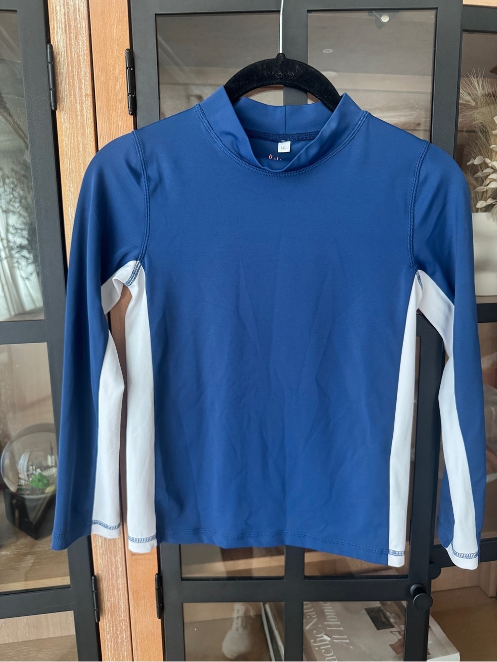 Mini Boden boys rashguard long sleeve swimming shirt navy top tee UPF 40